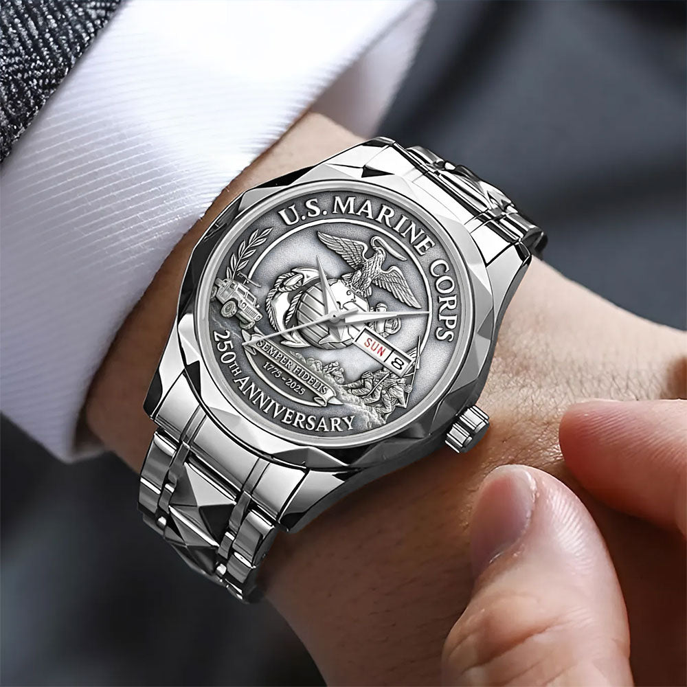 US Marine Corps Alloy Luxury Quartz Watch – MAITM 121187