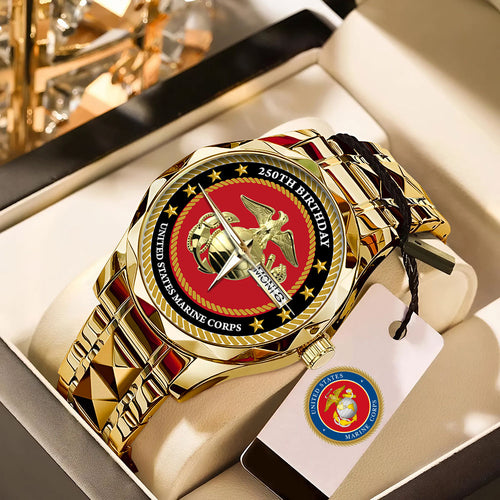 US Marine Corps Alloy Luxury Quartz Watch – MAITM 12188