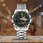 US Navy 250th Anniversary Alloy Luxury Quartz Watch – HOATT13149
