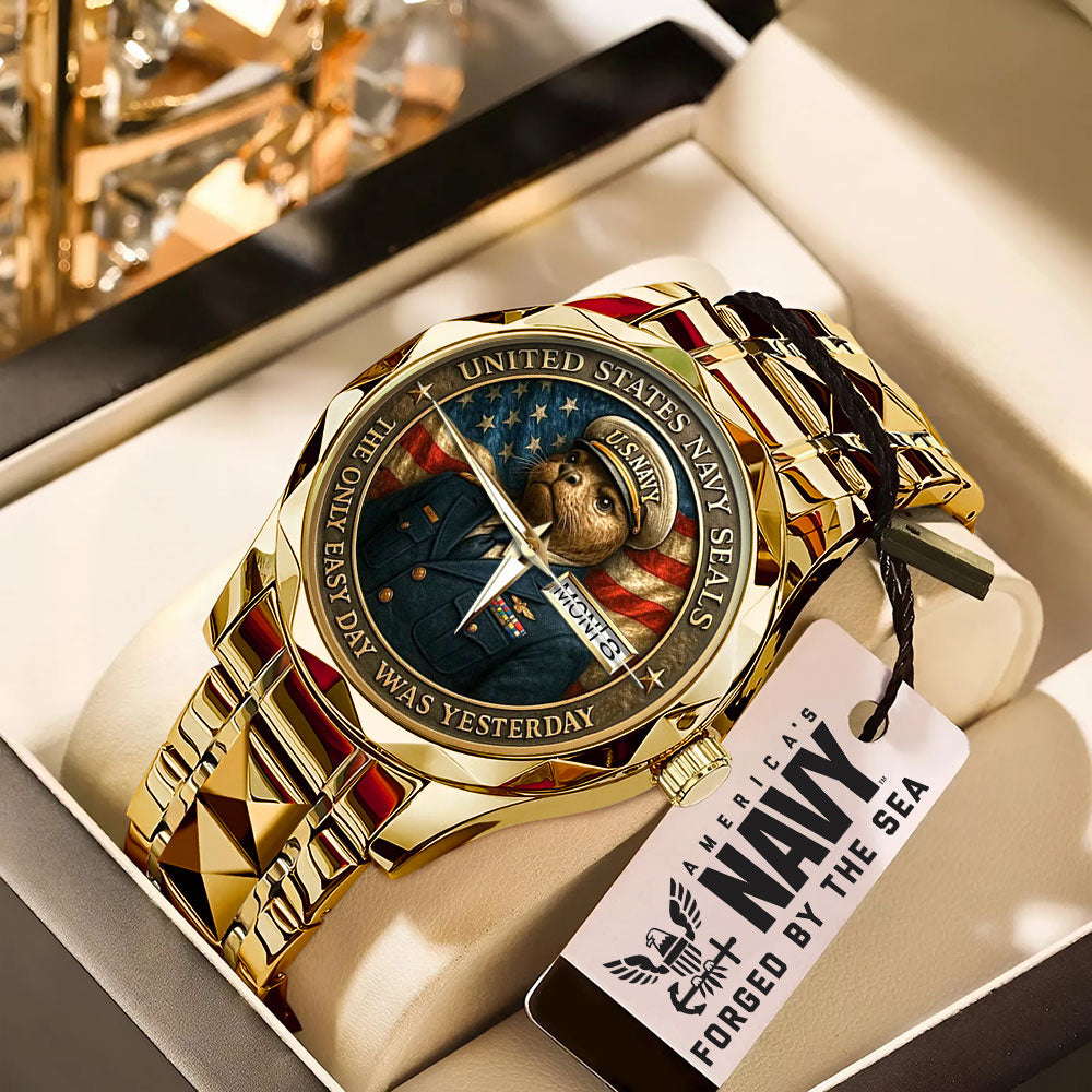 US Navy Alloy Luxury Quartz Watch – MAITM12672