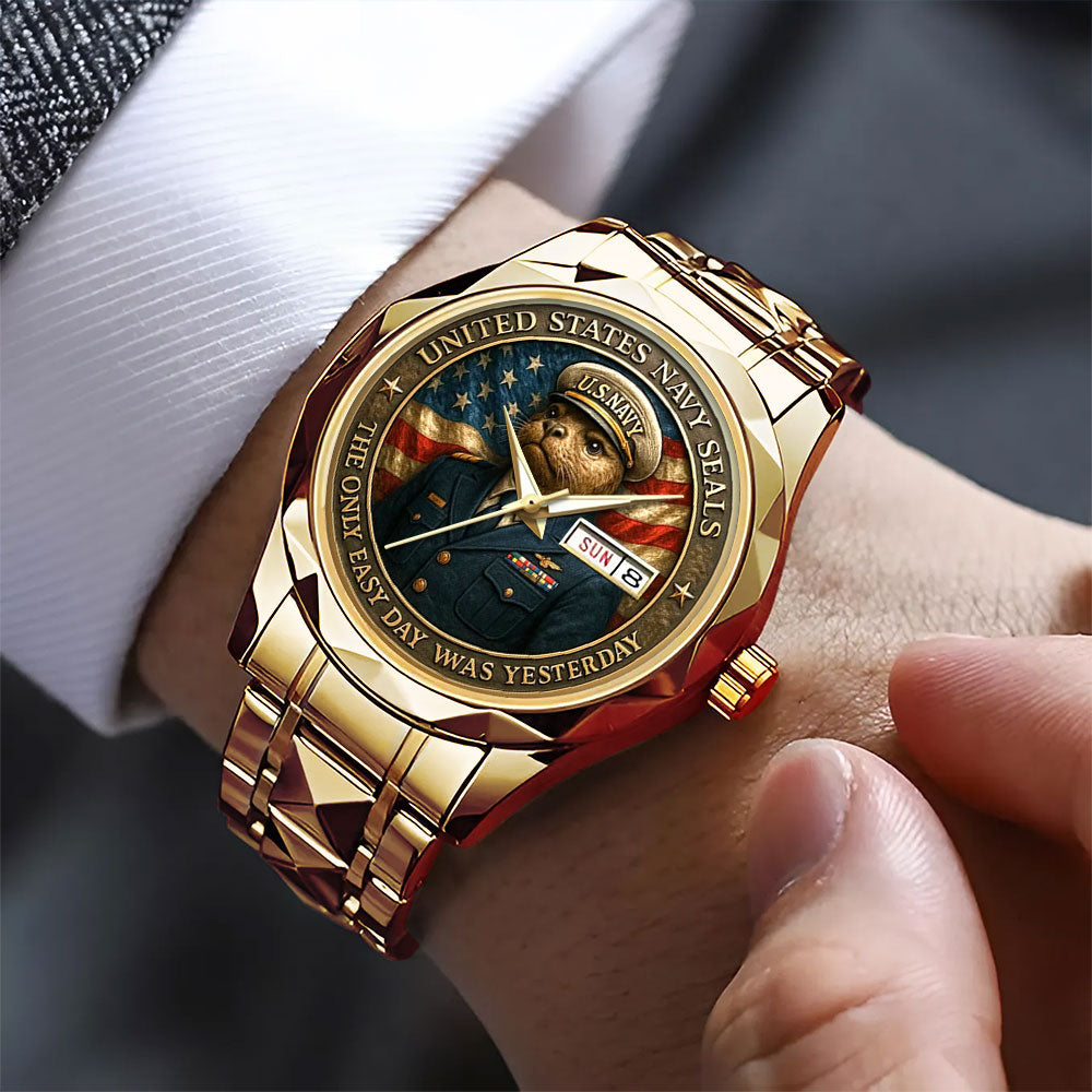 US Navy Alloy Luxury Quartz Watch – MAITM12672