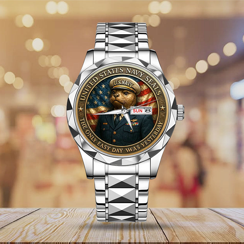 US Navy Alloy Luxury Quartz Watch – MAITM12672
