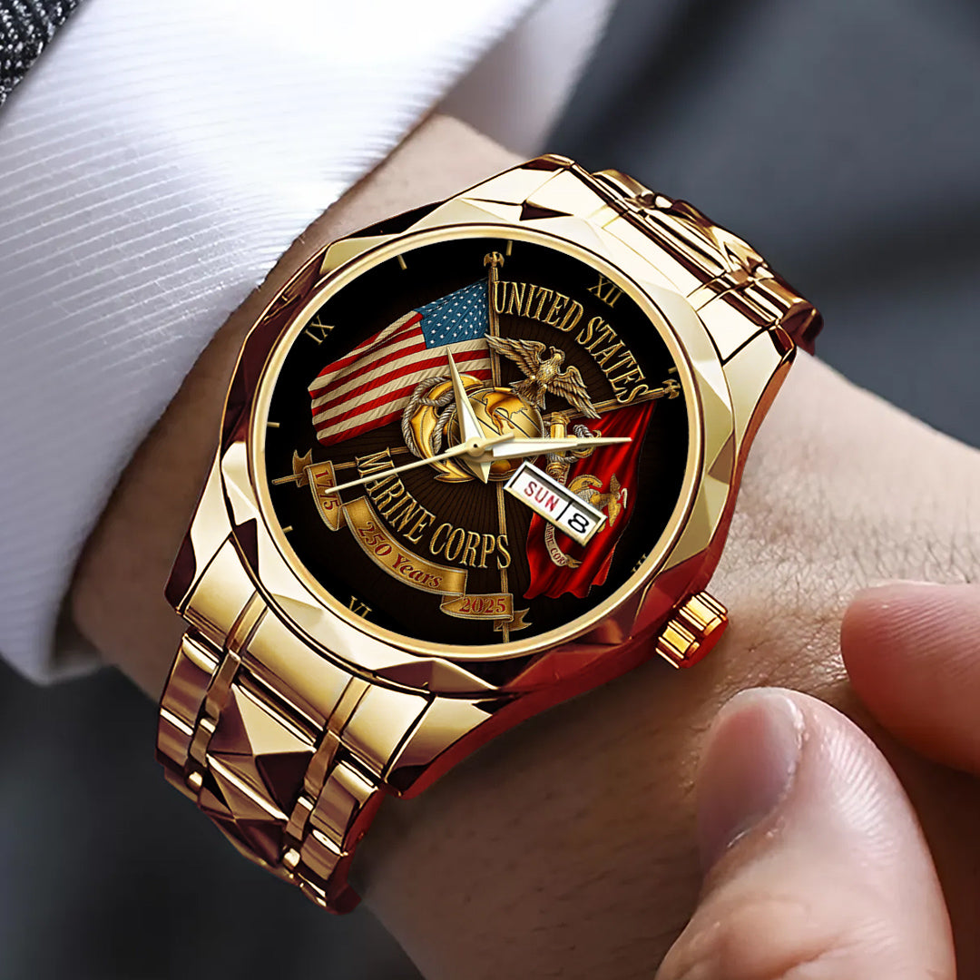 US Marine Corps Alloy Luxury Quartz Watch – TMTHU 181