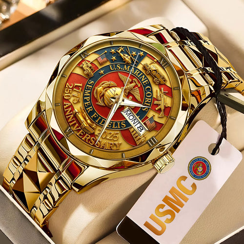 US Marine Corps Alloy Luxury Quartz Watch – TMTHU487
