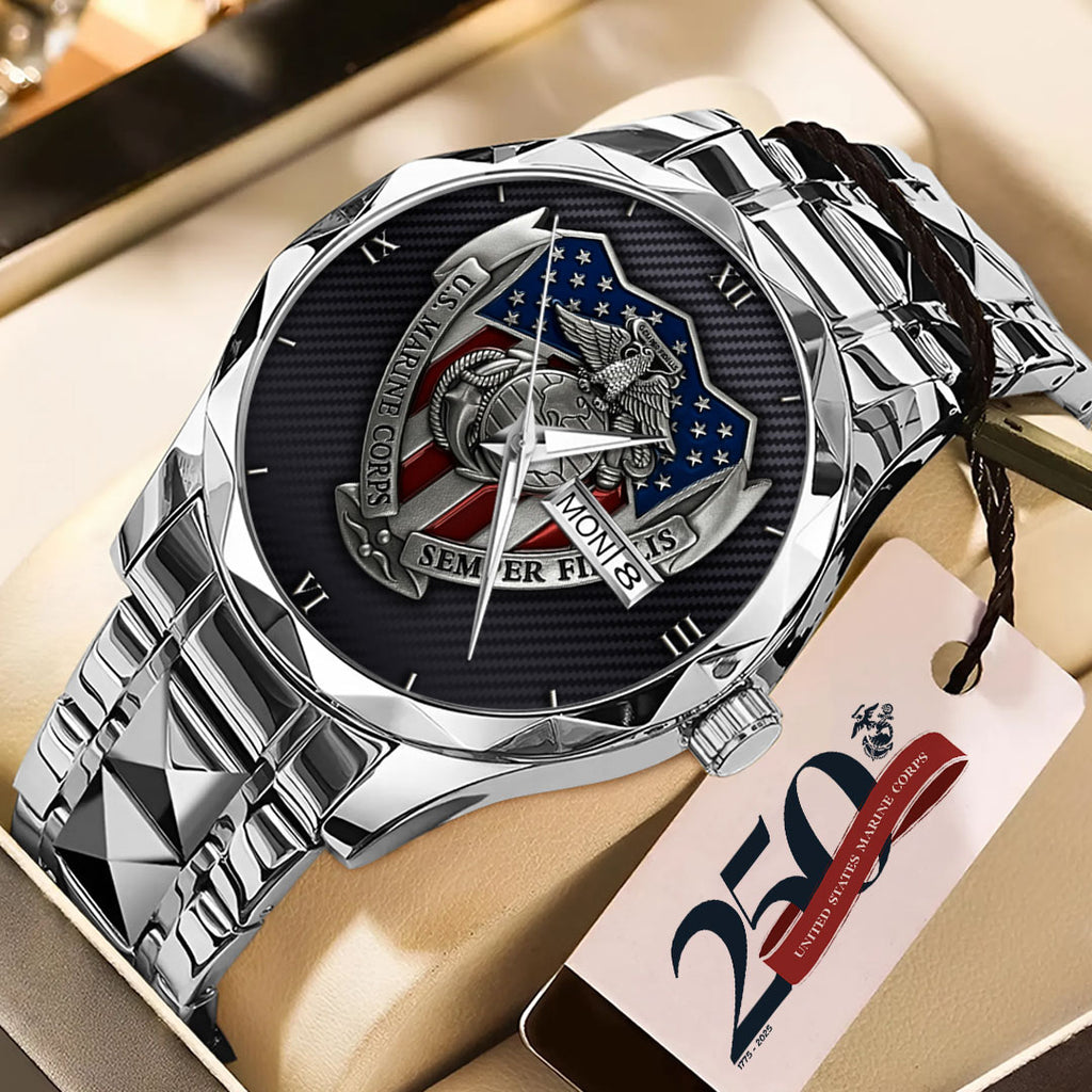 US Marine Corps Alloy Luxury Quartz Watch – TMTHU489