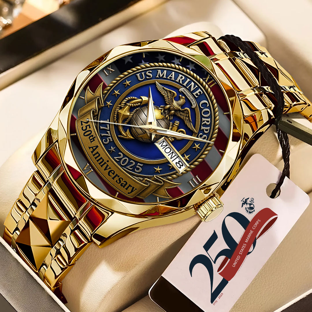 US Marine Corps 250th Anniversary 2025 Alloy Luxury Quartz Watch – TMTHU581