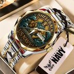 US Navy 250th Anniversary 2025 Alloy Luxury Quartz Watch – TMTHU894