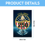US Navy 250th Anniversary 2025 Double-side Garden Flag – TMTHU725