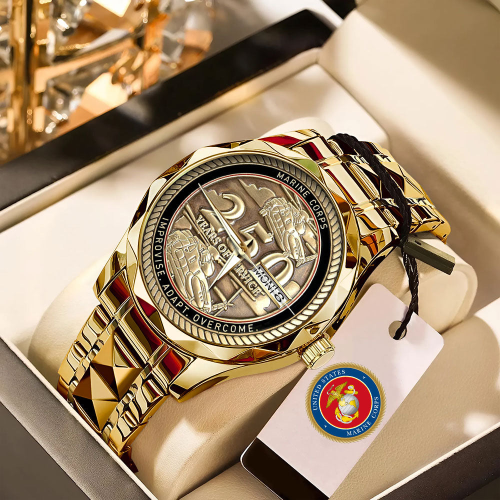 US Marine Corps Alloy Luxury Quartz Watch – MAITM 12126