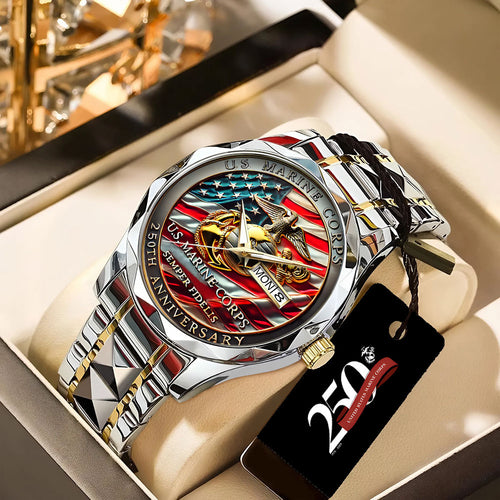 US Marine Corps Alloy Luxury Quartz Watch – TANTN 14631