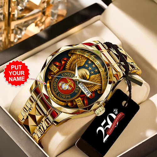 Personalized US Marine Corps Alloy Luxury Quartz Watch – TANTN 15105