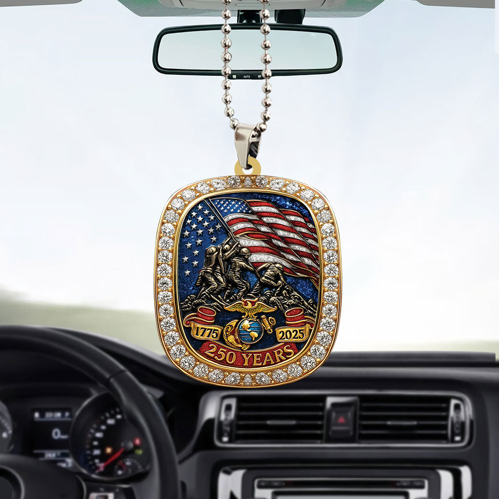 US Marine Corps Custom Shape 2-Side Printed Acrylic Car Ornament – TANTN15350