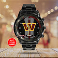 Personalized Washington Commanders Black Stainless Steel Watch – TANTN16032