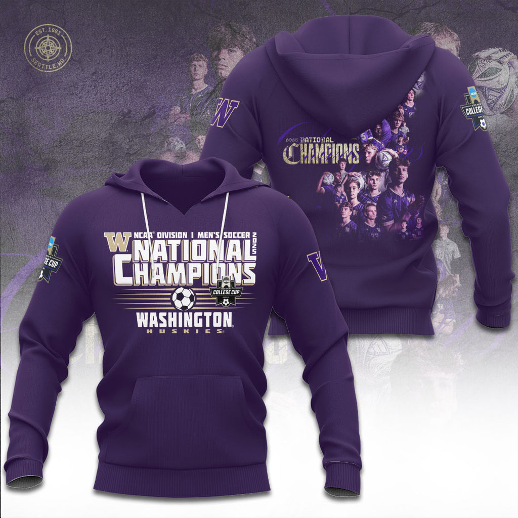 Washington Huskies Men's Soccer 3D Apparel – TANTN19436