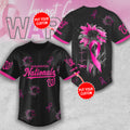 Personalized Washington Nationals x Breast Cancer Awareness Baseball Jersey – MAITM12942