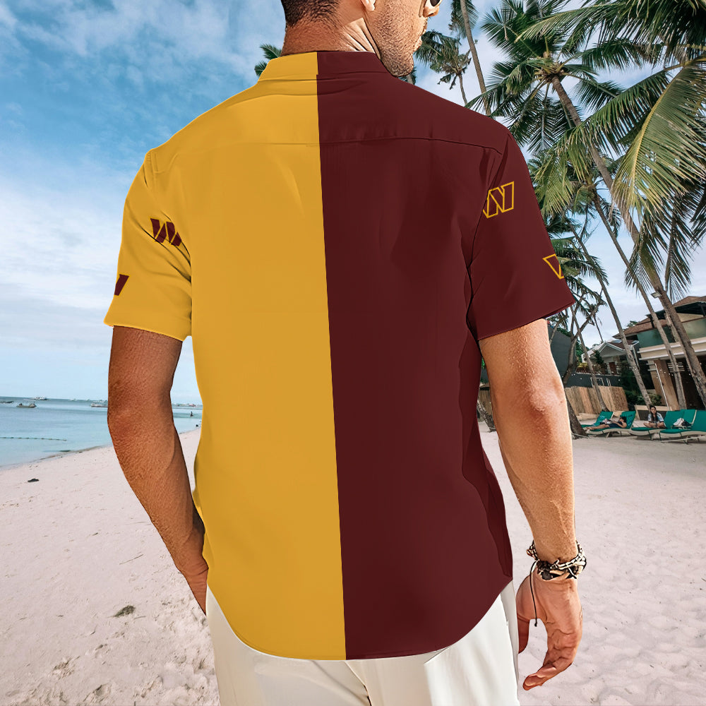 Washington Commanders Short Sleeve Button-Down Shirt – MAITM13575