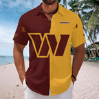 Washington Commanders Short Sleeve Button-Down Shirt – MAITM13575