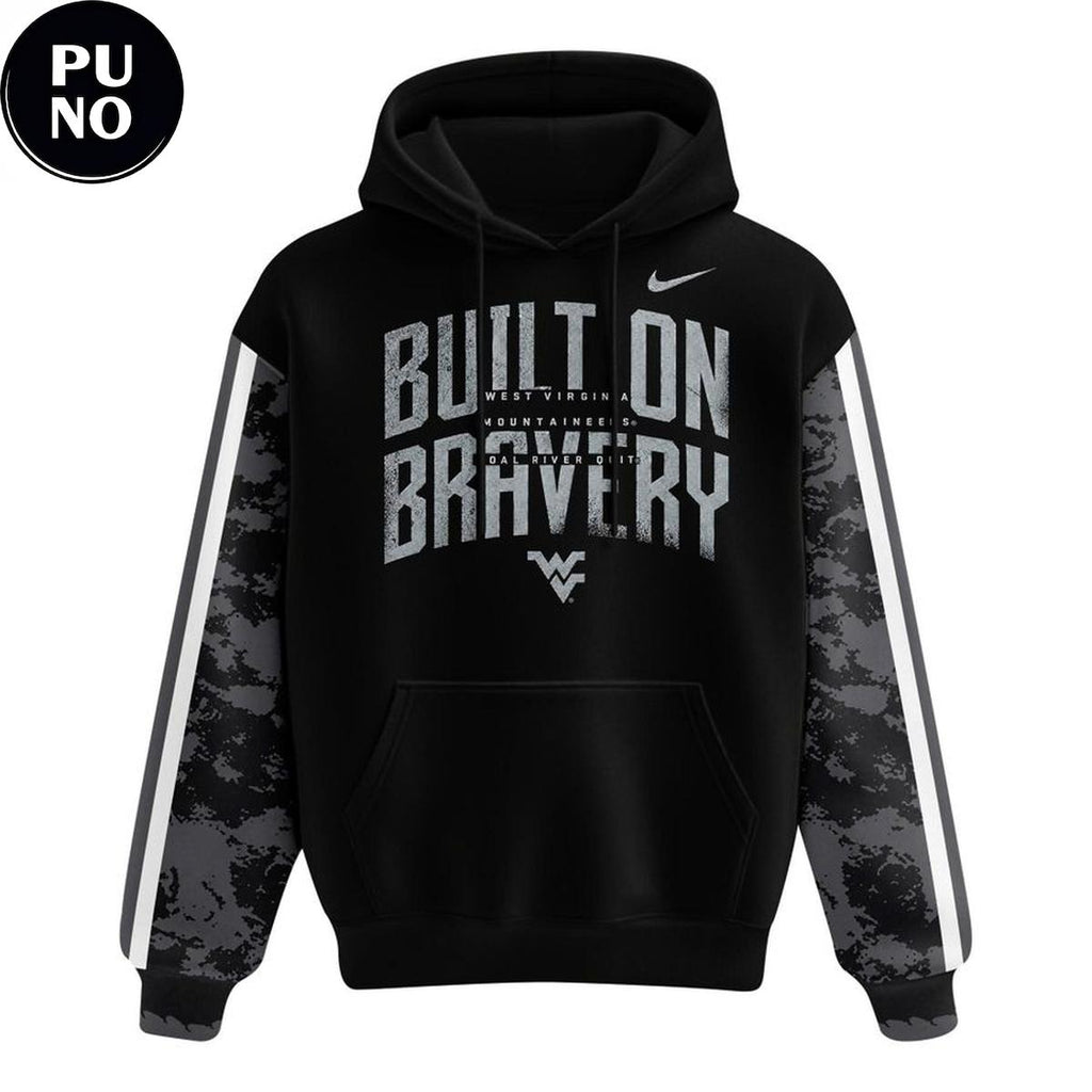 West Virginia Mountaineers 2026 Built on Bravery Hoodie T-Shirt