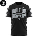 West Virginia Mountaineers 2026 Built on Bravery Hoodie T-Shirt