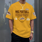 Western Michigan Broncos 2025 MAC Football Champions 3D Apparel – MAITM14080