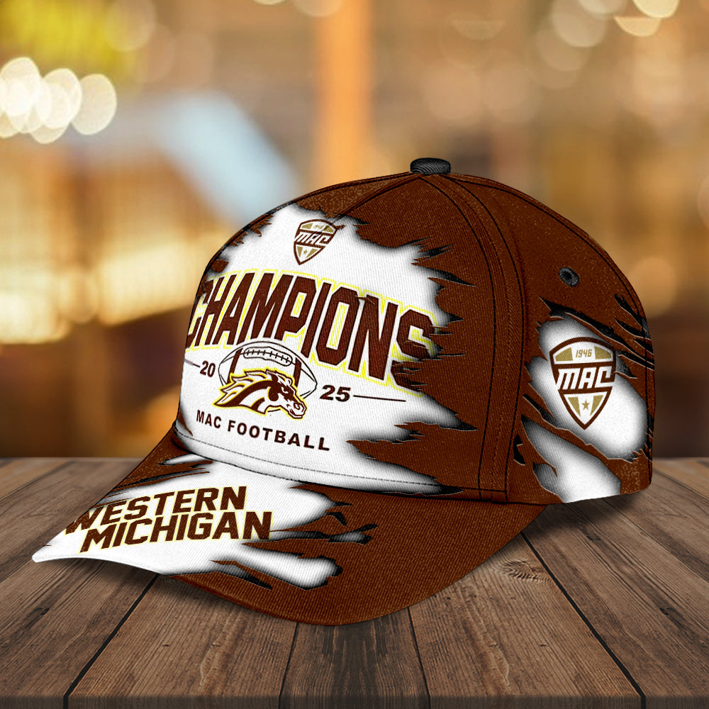 Western Michigan Broncos 2025 MAC Football Champions Classic Cap – MAITM14076
