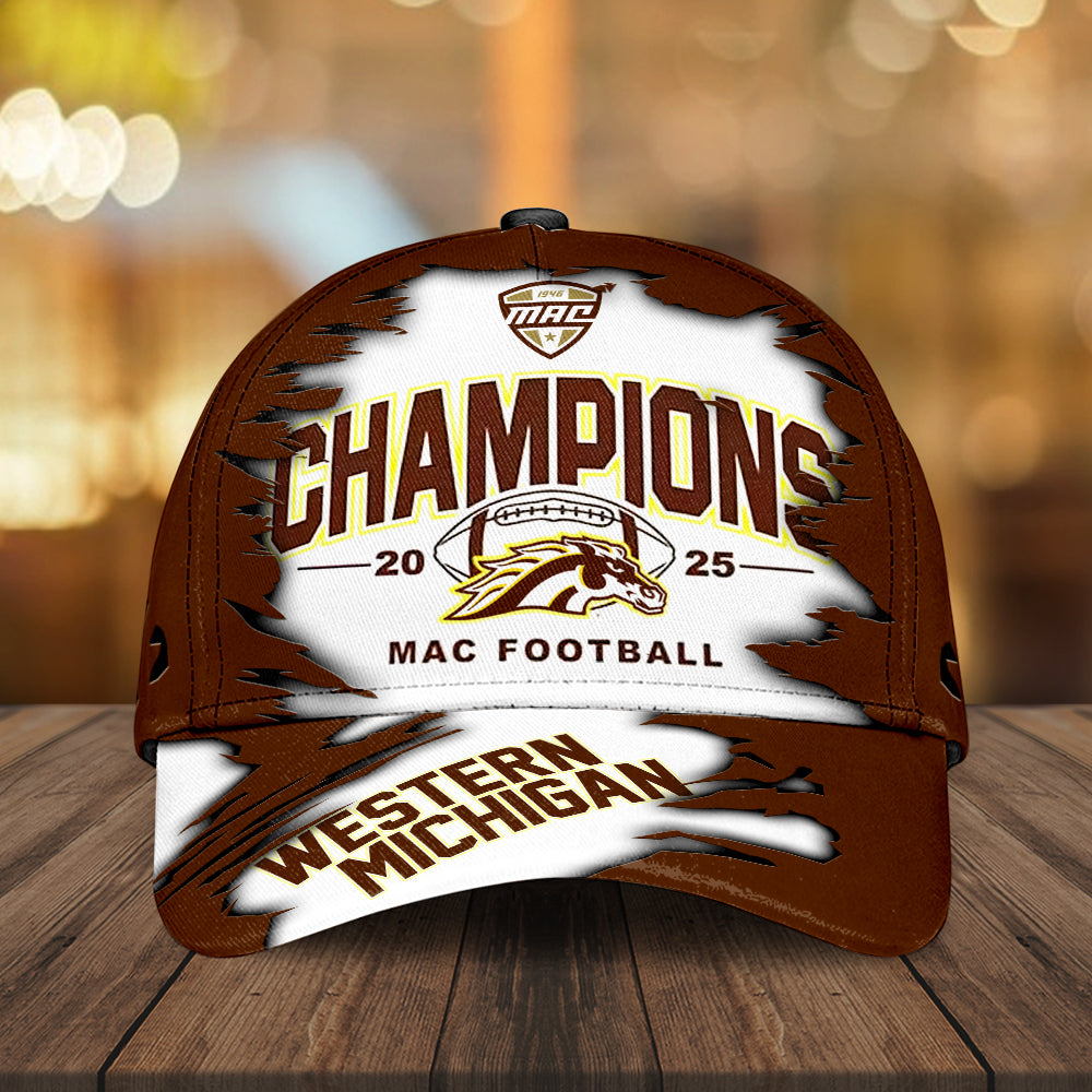 Western Michigan Broncos 2025 MAC Football Champions Classic Cap – MAITM14076