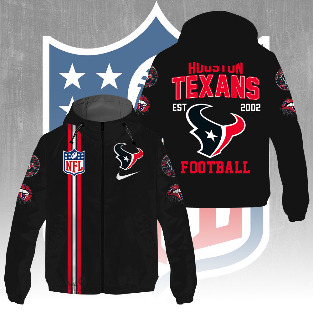 Houston Texans 3D Windbreaker Jacket – GNE4289