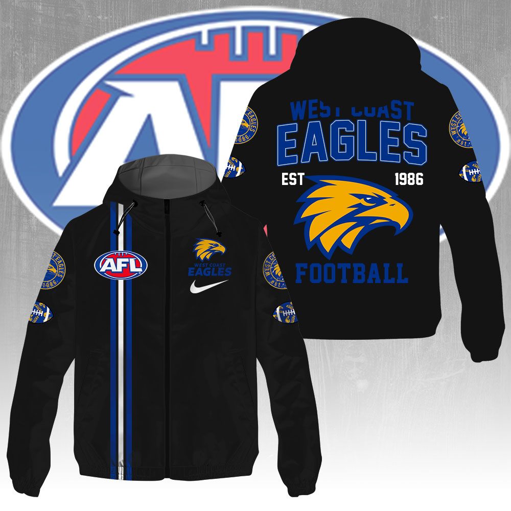 West Coast Eagles 3D Windbreaker Jacket – GNE4337