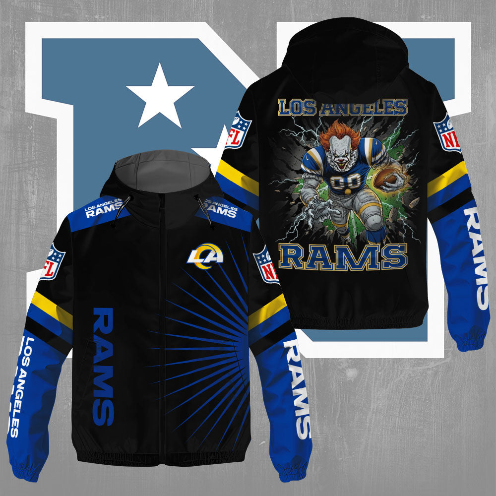 Los Angeles Rams x Pennywise 3D Windbreaker Jacket – TMTHU802