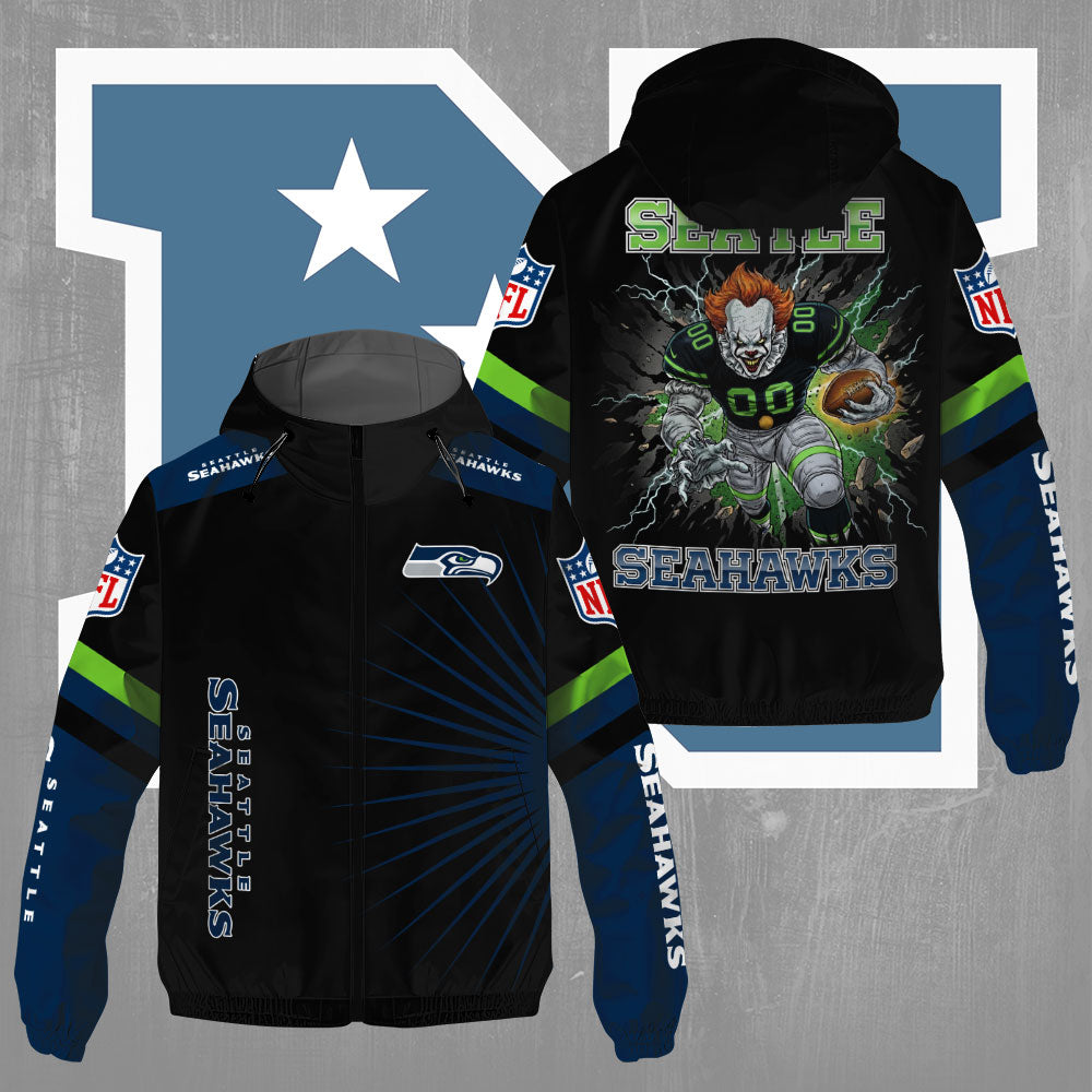 Seattle Seahawks x Pennywise 3D Windbreaker Jacket – TMTHU804