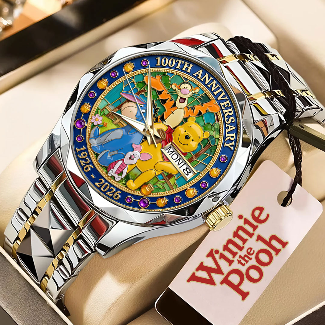 Winnie-the-Pooh 100th Anniversary Alloy Luxury Quartz Watch – TMTHU4515