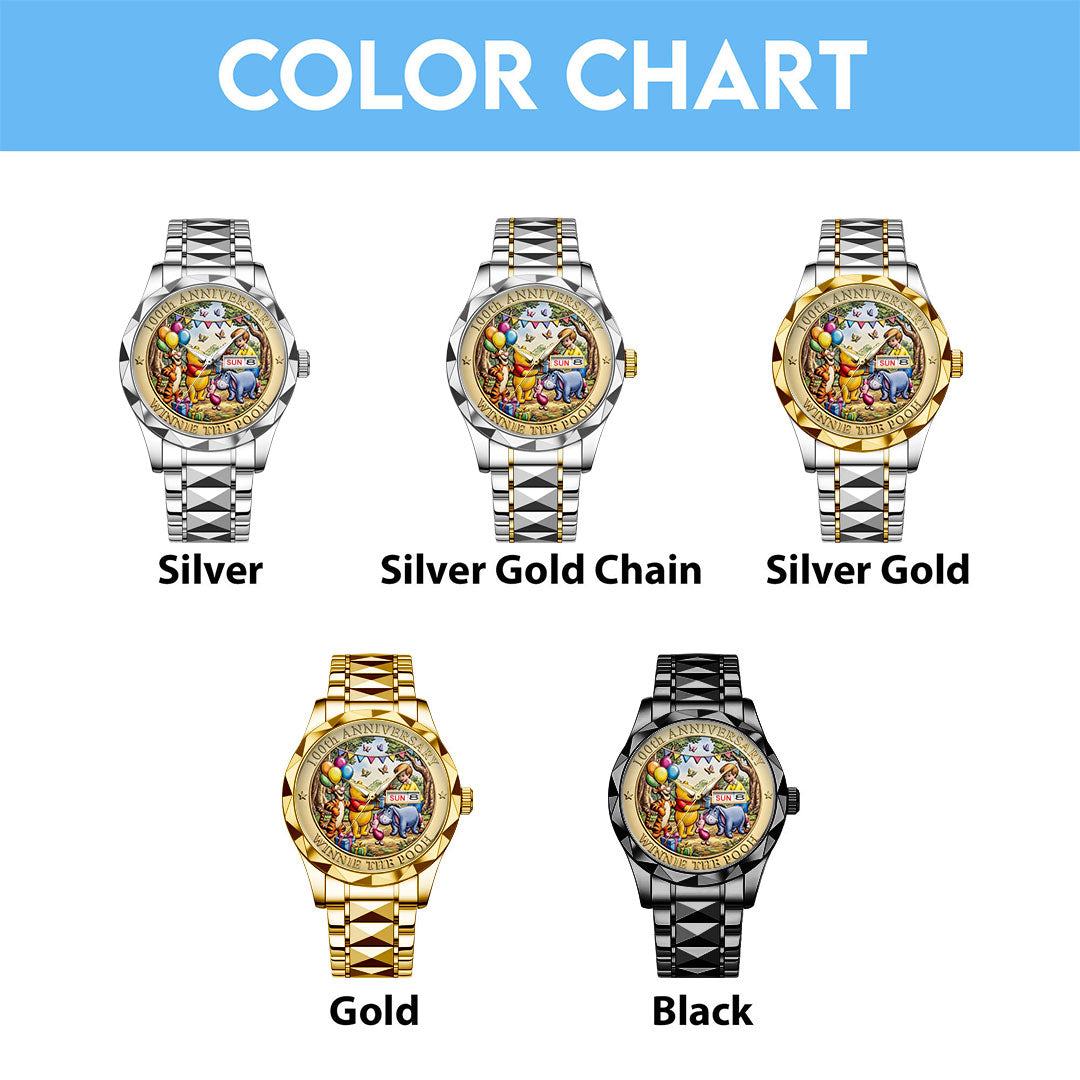 Winnie-the-Pooh 100th Anniversary Alloy Luxury Quartz Watch – TMTHU4643