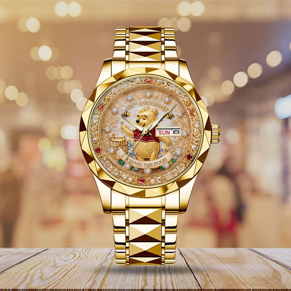Winnie-the-Pooh 100th Anniversary Alloy Luxury Quartz Watch – TMTHU8013
