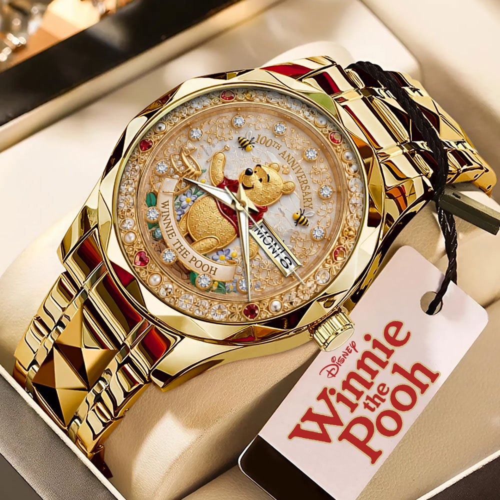 Winnie-the-Pooh 100th Anniversary Alloy Luxury Quartz Watch – TMTHU8013