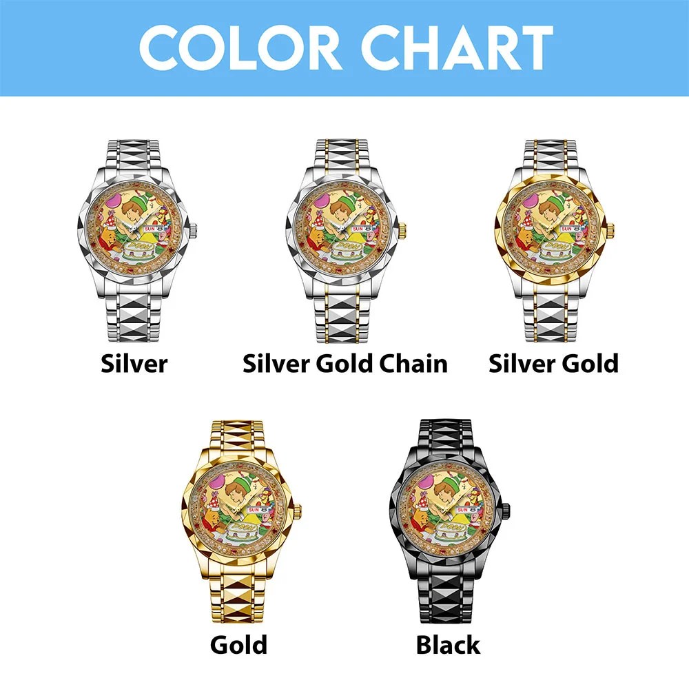 Winnie-the-Pooh 100th Anniversary Alloy Luxury Quartz Watch – TMTHU9125