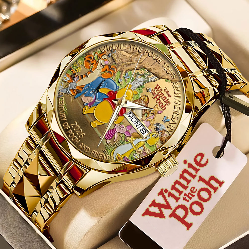 Winnie-the-Pooh 100th Anniversary Alloy Luxury Quartz Watch – TMTHU4513