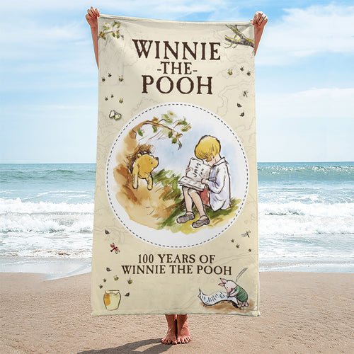 Winnie-the-Pooh 100th Anniversary Rectangle Beach Towel – TMTHU6426