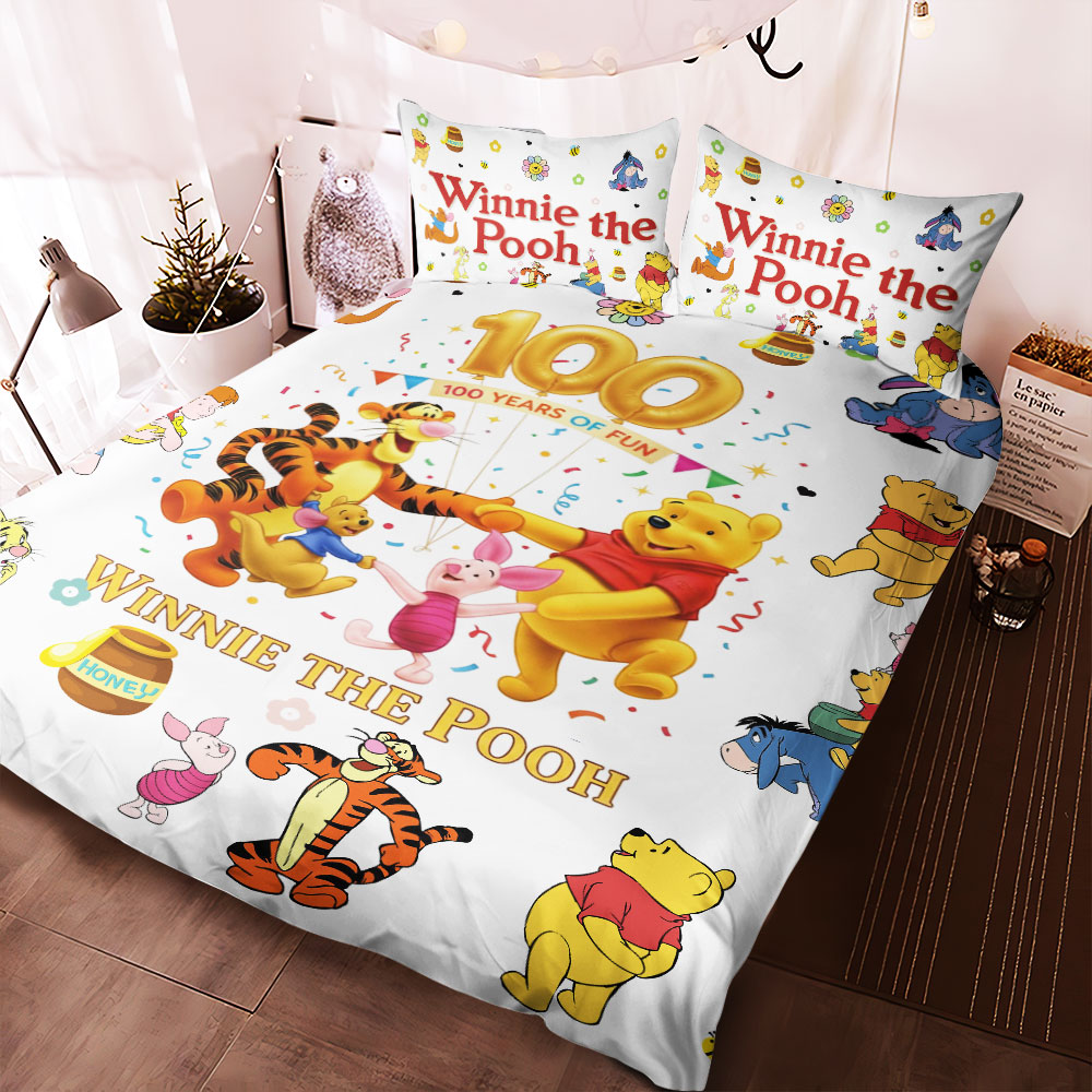 Winnie-the-Pooh 100th Anniversary 3-Piece Duvet Bedding Set – TMTHU5999