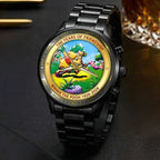 Winnie-the-Pooh 100th Anniversary Black Stainless Steel Watch – HOATT15635