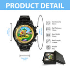 Winnie-the-Pooh 100th Anniversary Black Stainless Steel Watch – HOATT15635