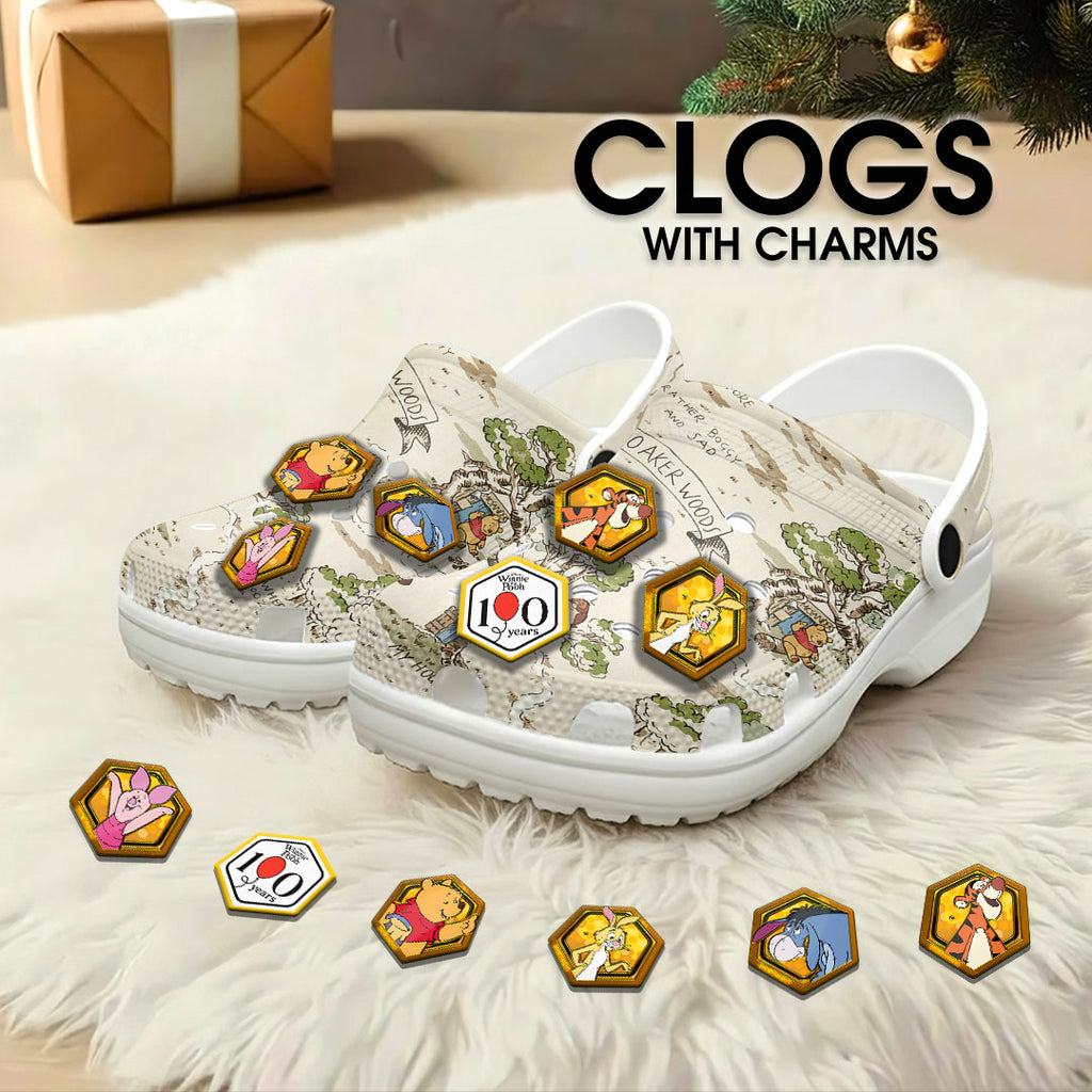 Winnie-the-Pooh 100th Anniversary Custom Clogs – TANTN21796
