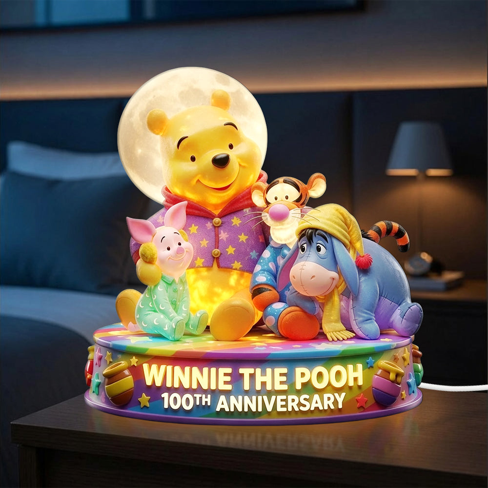 Winnie-the-Pooh 100th Anniversary Custom Shape Acrylic Light Box – TMTHU6693