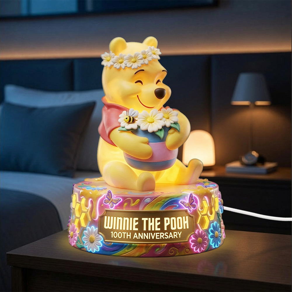 Winnie-the-Pooh 100th Anniversary Custom Shape Acrylic Light Box – TMTHU6695
