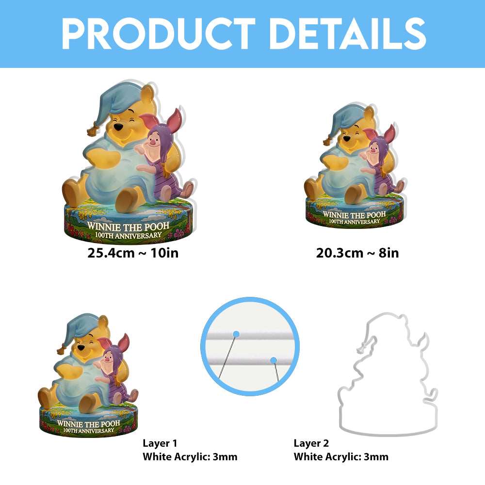 Winnie-the-Pooh 100th Anniversary Custom Shape Acrylic Light Box – TMTHU6703
