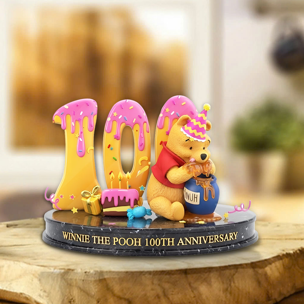 Winnie-the-Pooh 100th Anniversary Custom Shape Acrylic Plaque – TMTHU4552