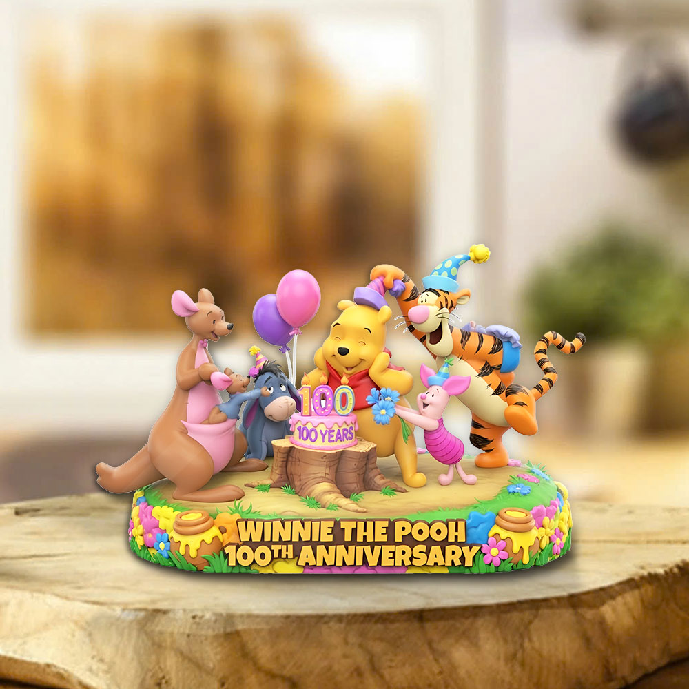 Winnie-the-Pooh 100th Anniversary Custom Shape Acrylic Plaque – TMTHU4554
