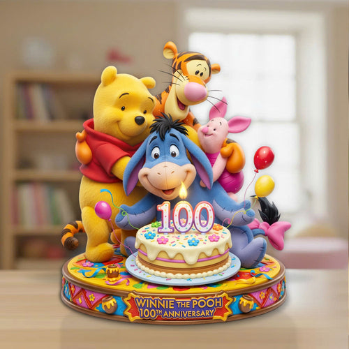 Winnie-the-Pooh 100th Anniversary Custom Shape Acrylic Plaque – TMTHU5041