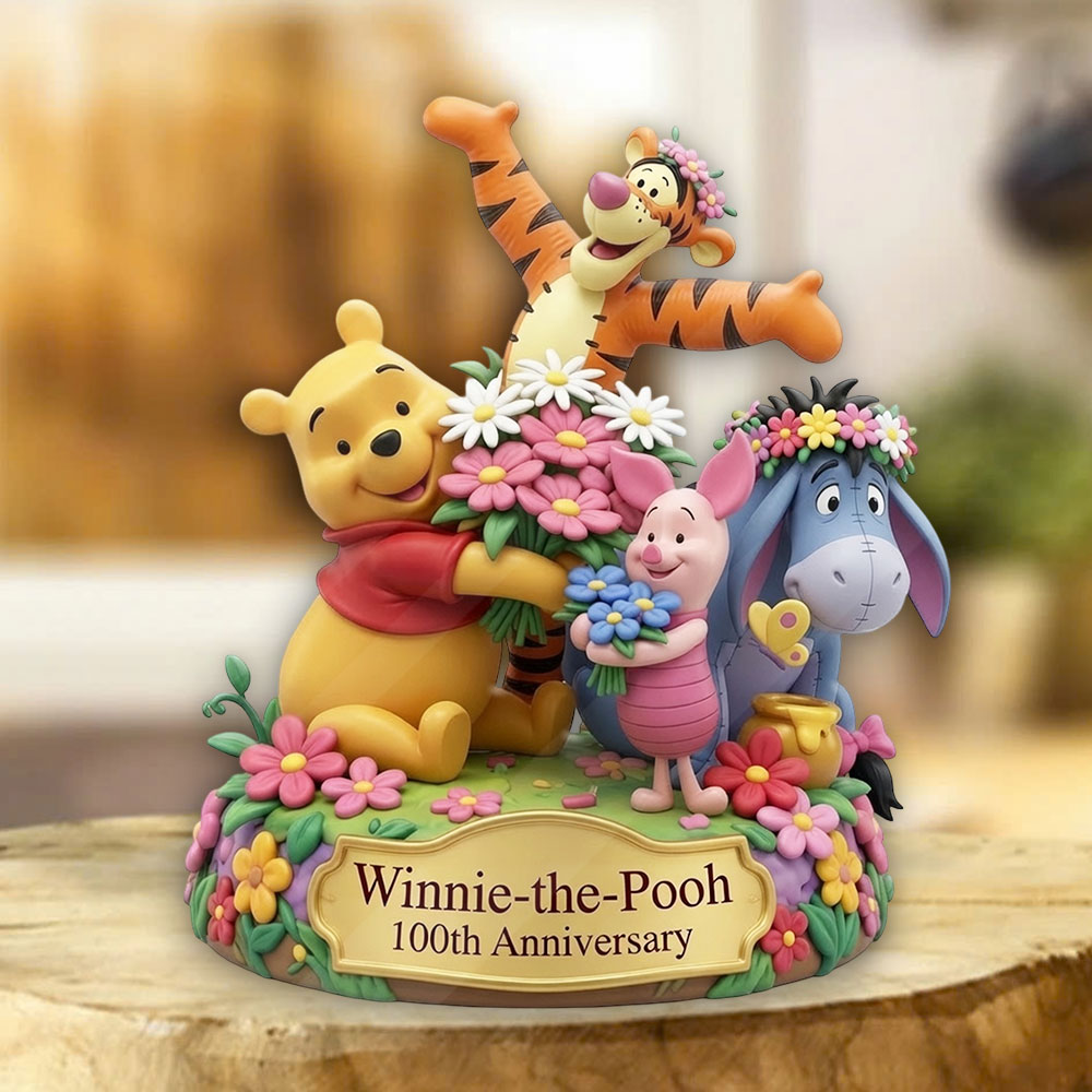 Winnie-the-Pooh 100th Anniversary Custom Shape Acrylic Plaque – TMTHU6750
