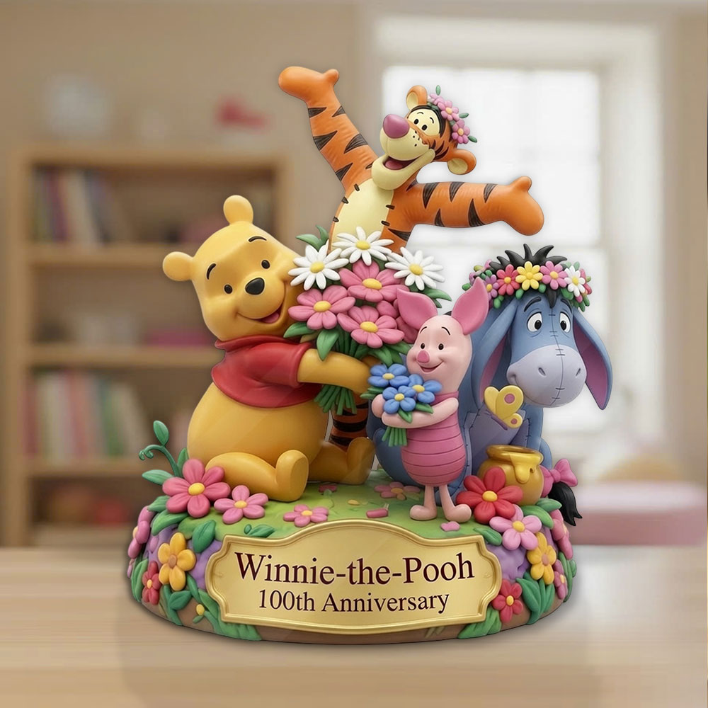Winnie-the-Pooh 100th Anniversary Custom Shape Acrylic Plaque – TMTHU6750