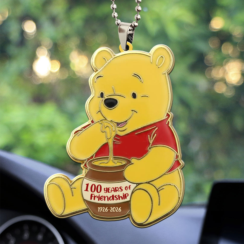 Winnie-the-Pooh 100th Anniversary Custom shape 2-sided Acrylic Car Ornament – MAITM14666
